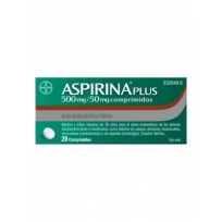 ASPIRINA PLUS 500MG/50MG 20...